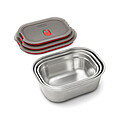 Black+Blum Mealprep Box 3pcs Set Small, Medium, Large, grey