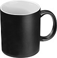Black mug with colored inside