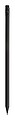 Black wood lead pencil in metallic finish, black