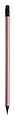 Black wood lead pencil in metallic finish, pink
