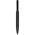 Blanca recycled aluminium ballpoint pen (blue ink), solid black