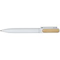 Blanca recycled aluminium ballpoint pen (blue ink), white
