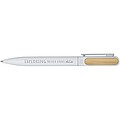 Blanca recycled aluminium ballpoint pen (blue ink), white