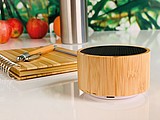Bluetooth speaker with bamboo coating