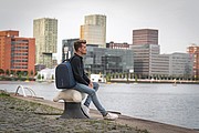 Bobby Hero Regular, Anti-theft backpack,navy, navy