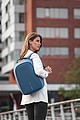Bobby Hero Small, Anti-theft backpack,blue