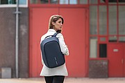 Bobby Hero Small, Anti-theft backpack,navy, navy