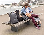 Bobby Urban Lite anti-theft backpack, grey