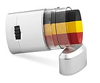 Body paintstick Belgium, black