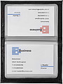 Bonded leather card holderBlack