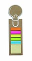 Bookmark with memo stickers, beige