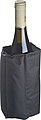 Bottle cooler with cooling pads, black
