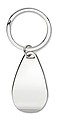 Bottle opener key ring, shiny silver