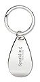 Bottle opener key ring, shiny silver