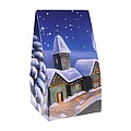 Box with a full-color almond print without a window