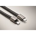 Braided bracelet cable type-C, black