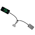Brandcharger Lany Wristband Charge charging cable, gun metal