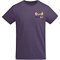 Breda organic cotton short sleeve mens t-shirt, lilac