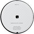 Brite-Mat® round coaster with tyre material