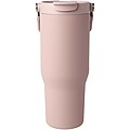 Bronx 900 ml RCS recycled stainless steel copper vacuum insulated tumbler with dual function lid, dusty pink