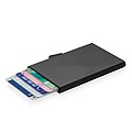C-Secure aluminum RFID card holder, back