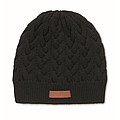 Cable knit beanie in RPET