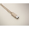 Cable set in case, beige