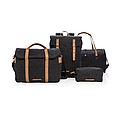 Canvas laptop backpack PVC free, black