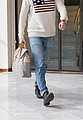Canvas laptop bag PVC free, grey