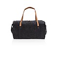 Canvas travel/weekend bag PVC free, black