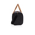 Canvas travel/weekend bag PVC free, black