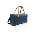 Canvas travel/weekend bag PVC free, blue