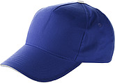 Cap with sandwich peakCobalt blue