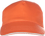 Cap with sandwich peakOrange