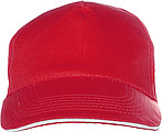 Cap with sandwich peakRed
