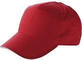 Cap with sandwich peakRed