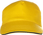 Cap with sandwich peakYellow