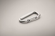 Carabiner clip in aluminium.