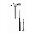 Carbon steel claw hammer, silver