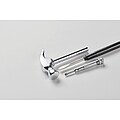 Carbon steel claw hammer, silver