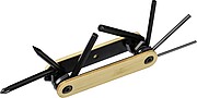 Carbon steel toolset Edna, brown