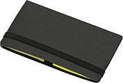 Card case with sticky tabsBlack