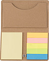Card case with sticky tabsBrown