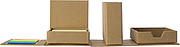 Cardboard cube desk organizer.
