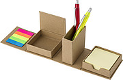 Cardboard cube desk organizer.