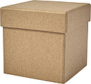 Cardboard cube desk organizer.
