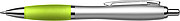 Cardiff ballpen with blue ink.Light green