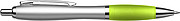 Cardiff ballpen with blue ink.Light green