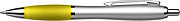Cardiff ballpen with blue ink.Yellow