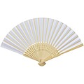 Carmen hand fan, white
